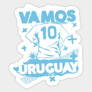 Vintage Uruguayan Football // Retro Grunge Uruguay Soccer Sticker